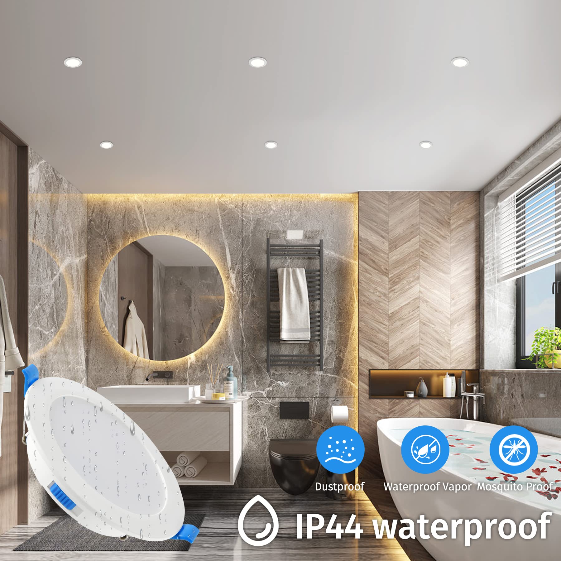 Energetic LED Recessed Light Bulbs BR30, 105W Equivalent, 1500LM, Dimmable, Cool White 4000K, Indoor Flood Lights For Recessed Cans, UL Listed, 12 Pack - View #10