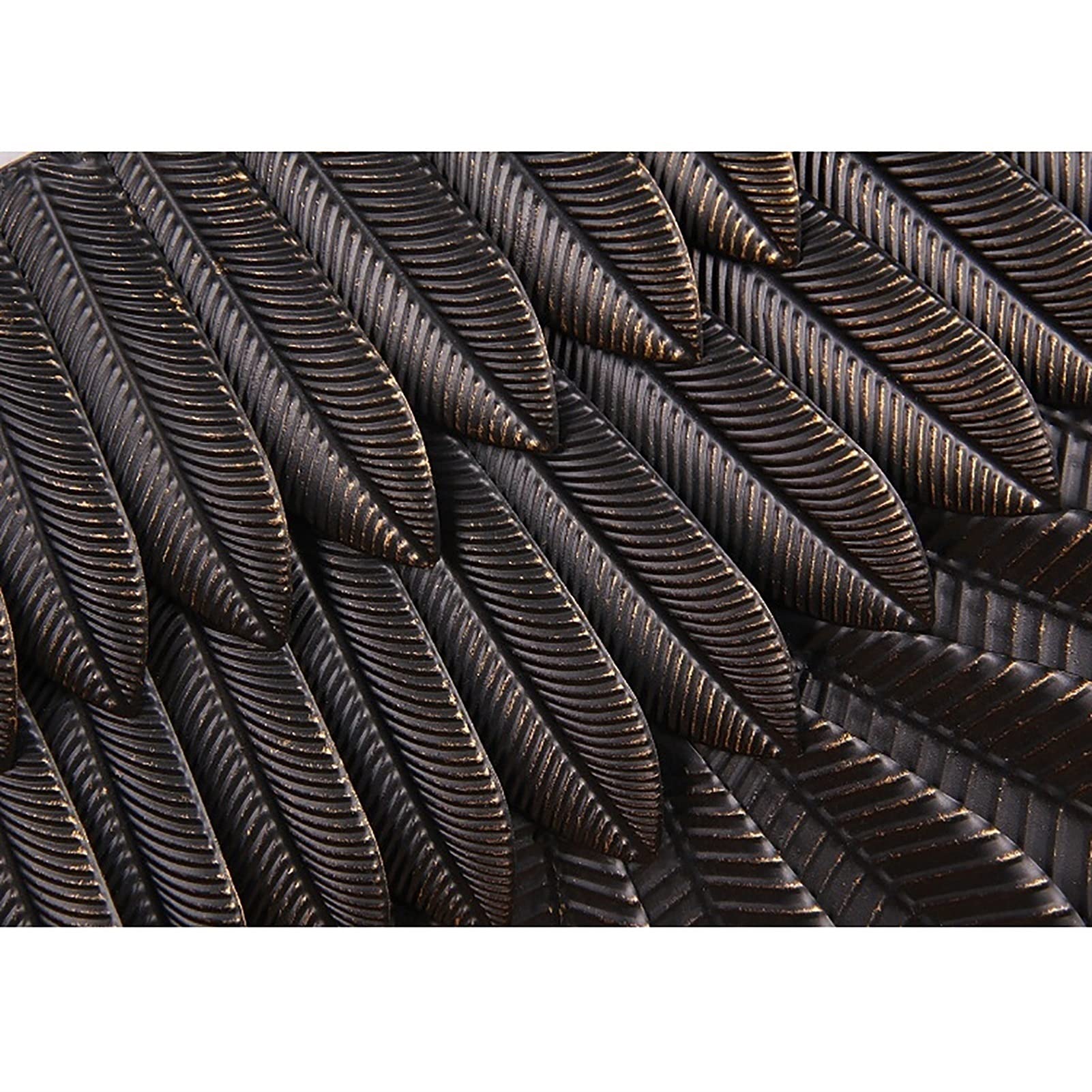 Dekoracja ścienna 3D z czarnymi skrzydłami anioła, metalowa zawieszka ścienna LOFT Iron Art, naklejki ścienne do sypialni i salonu (rozmiar: 45 x 130 cm (18 x 51 cali))