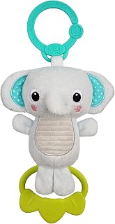Bright Starts Tug Tunes On-The-Go Take-Along Toy, Elephant, Newborn +