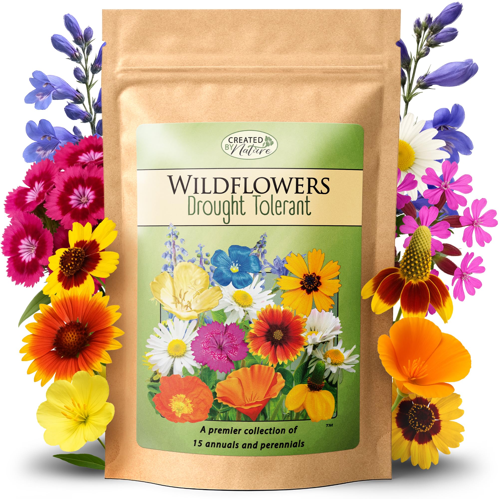 Created By Nature Drought Tolerant Wildflower Seed Mix