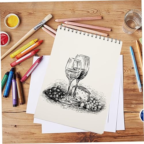 Miniatura 3 de VILLCASE Cuaderno de bocetos para estudiantes, pequeño cuaderno de bocetos, bloc de bocetos para lápiz, cuaderno de escritura de viaje, cuaderno de
