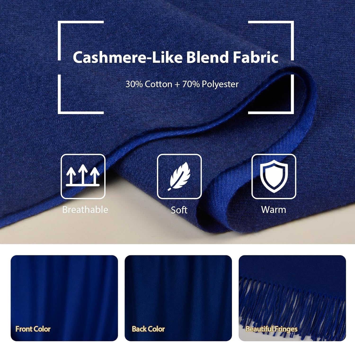 Pashmina Scarf for Women Winter Dressy Shawls and Wraps for Evening Wedding Travel Party Warm Large Elegant Scarves