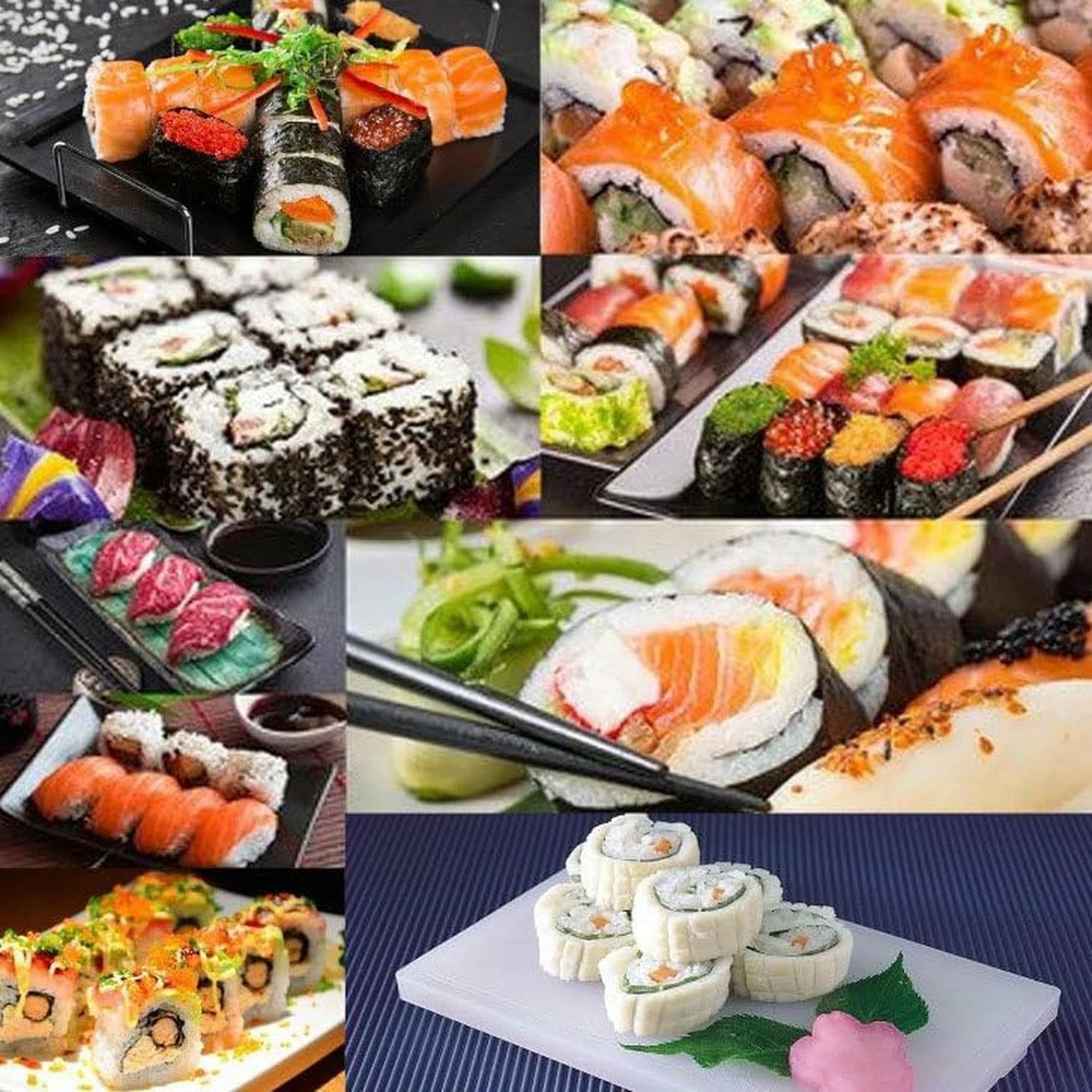 Kit de moule de rouleau de riz, outil professionnel de fabrication de sushis, emballage de boules de riz aux algues, coupe-sushi rond commercial