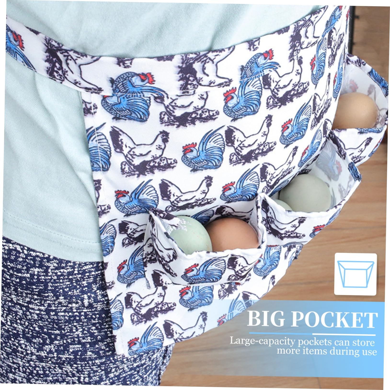 PRETYZOOM Delantal Para Recoger Niño Múltiples Bolsillos Mantilla