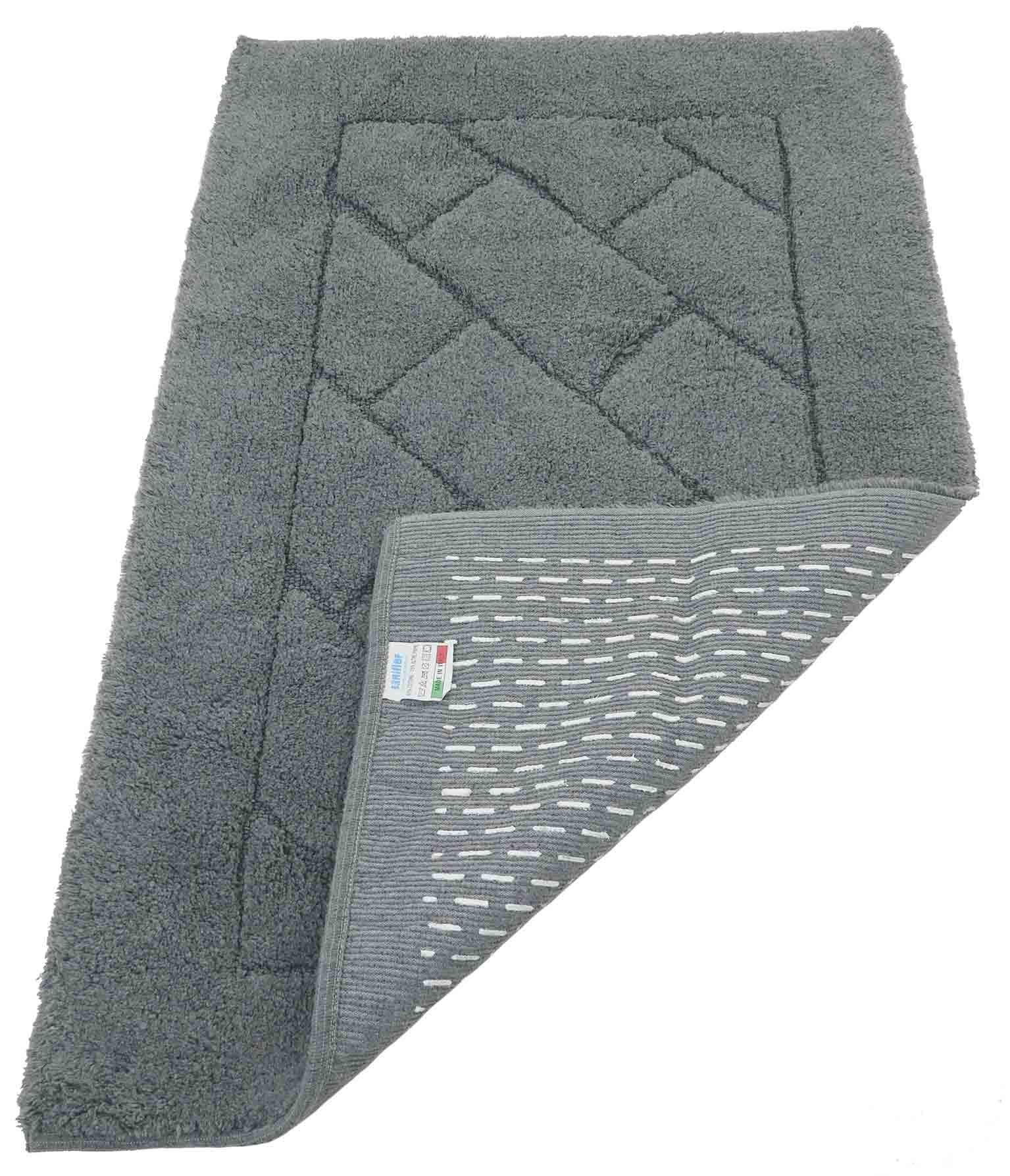 CASA TESSILE Tappeto da bagno antiscivolo MEGANEMATS - GRIGIO SCURO, 70x140 cm.