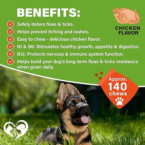 Miniatura 4 de Flea and Tick Prevention Chewable Pills for Dogs and Cats - Revolution Oral Flea Treatment for Pets - Pest Control  Natural Defense - Chewables