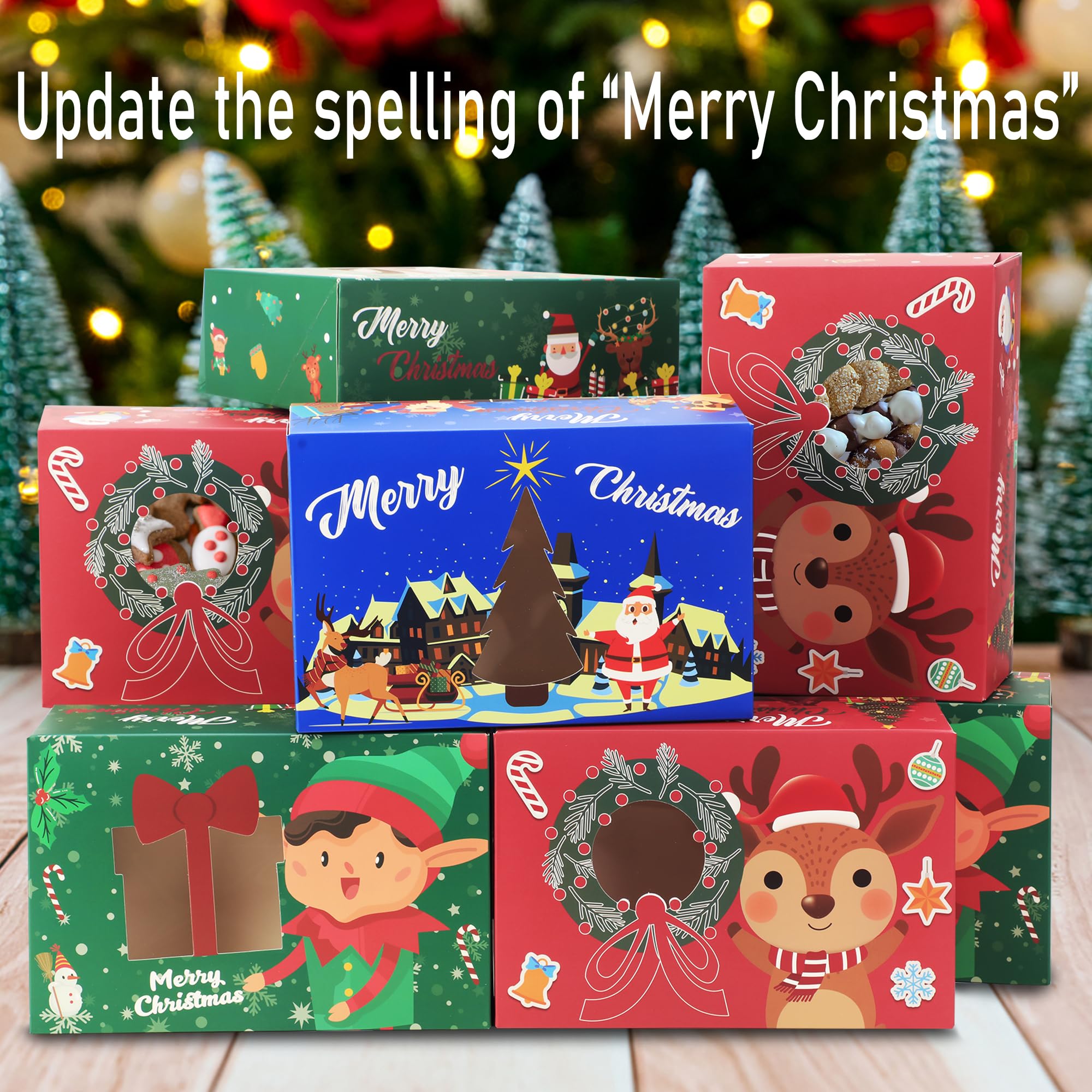 Christmas Cookie Boxes - 24 Pack -2