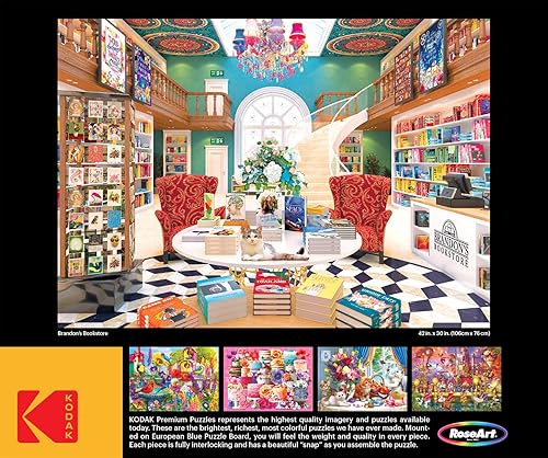 Miniatura 5 de Cra-Z-Art - RoseArt - Kodak Premium - Brandon's Bookstore - Rompecabezas de 3000 piezas