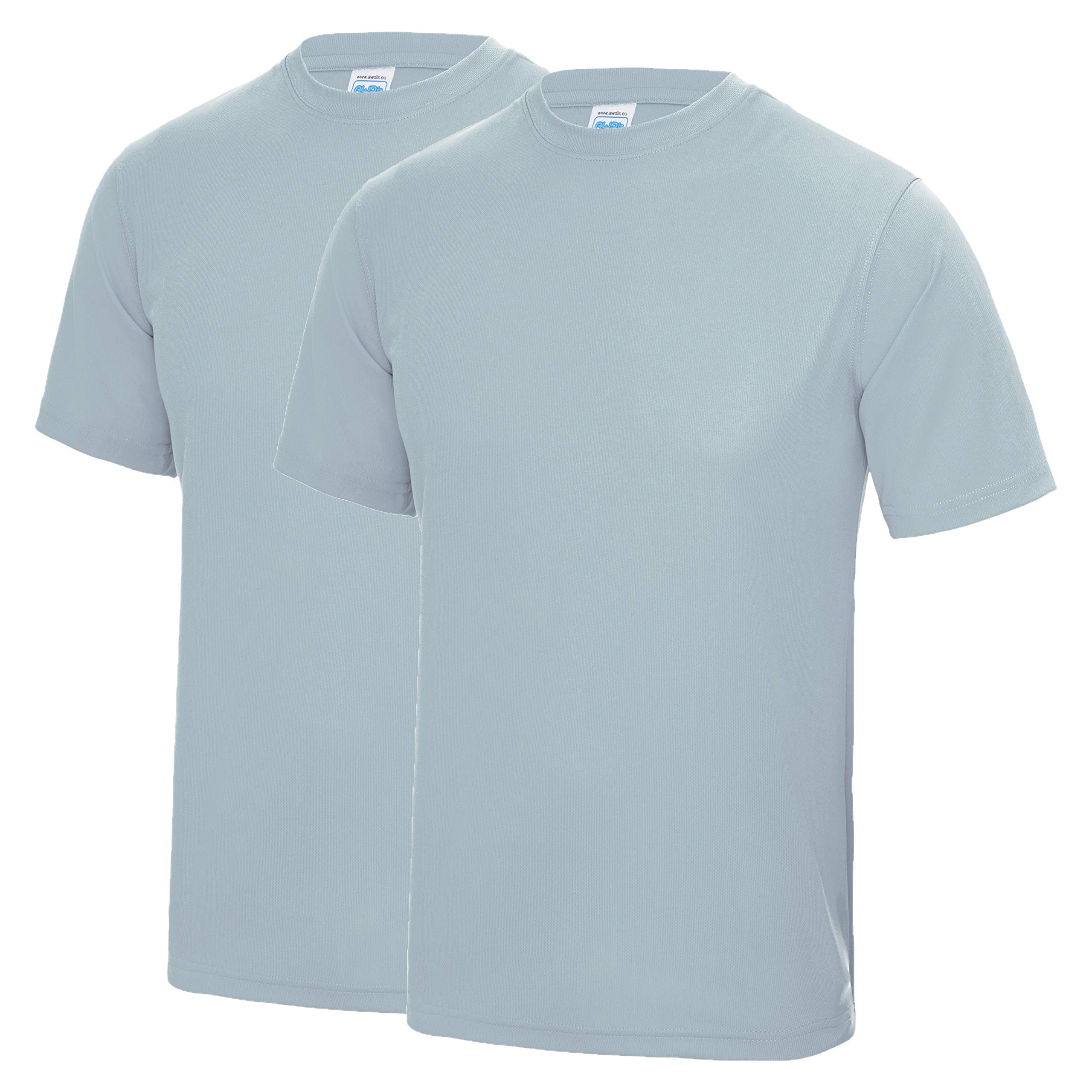 AWDis Just Cool JC001 Cool T 2 Pack - Sky Blue - Small