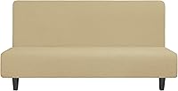 Vista 58 de Easy-Going - Funda elástica para futón, cubierta para sofá cama sin brazos, protector de muebles sin reposabrazos con parte inferior elástica