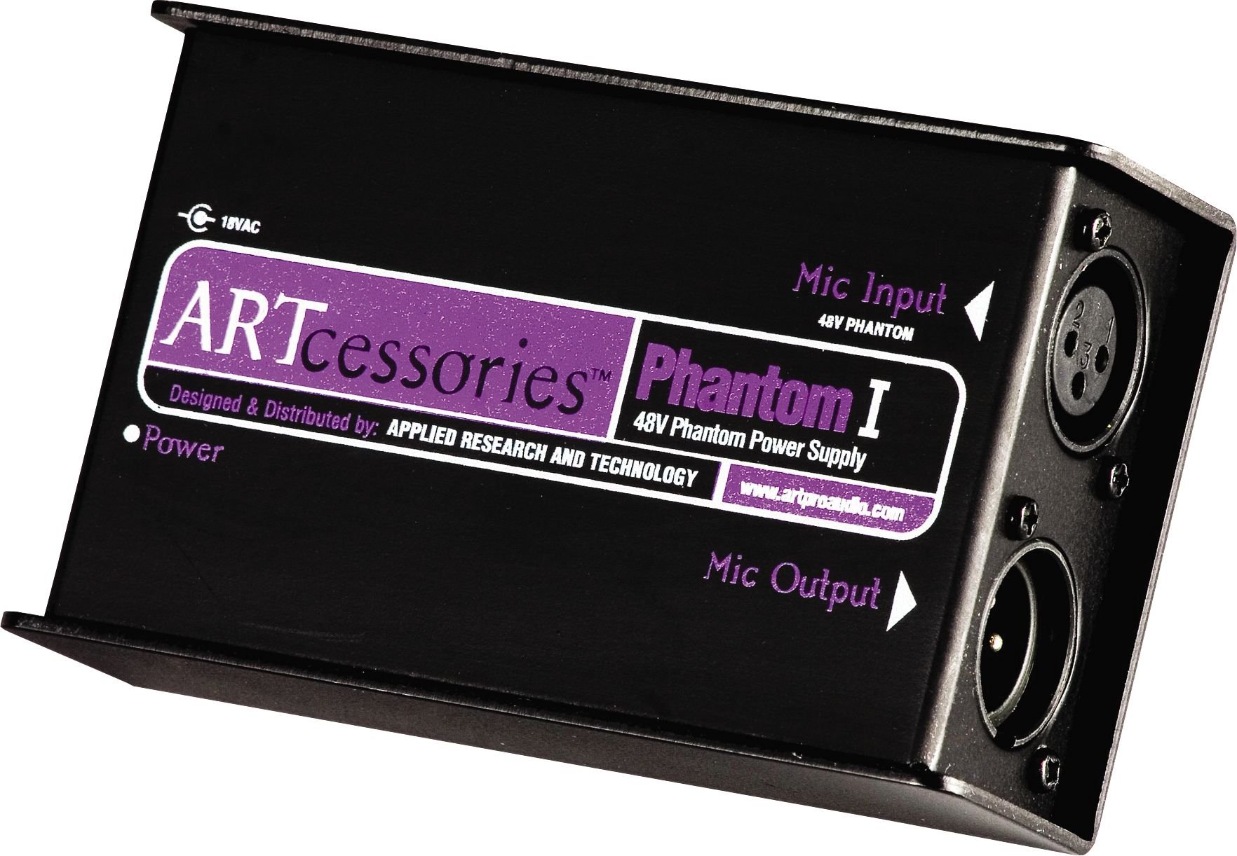 ART PHANTOM1 Sorgente di Alimentazione Phantom per Microfoni a Condensatore