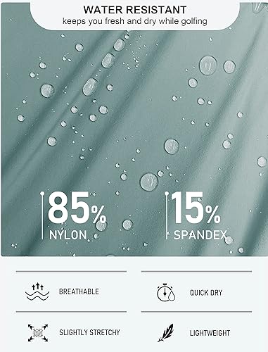 Miniatura 6 de MoFiz Pantalones cortos de golf para mujer de 7 pulgadas, de secado rápido, bermudas ligeras con bolsillos