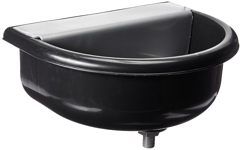 Bebedouro automático para animais RPI Tough Guy em polipropileno com dreno, 5,7 L