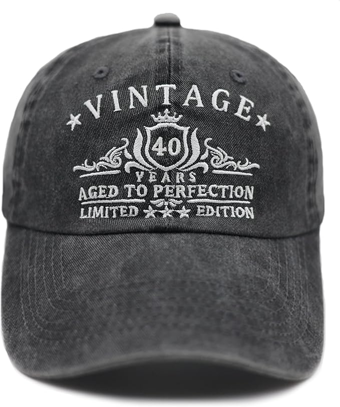 Zxgnreo Cotton Baseball Cap Retro Adjustable Dad Hats Birthday Gifts for Men and Women