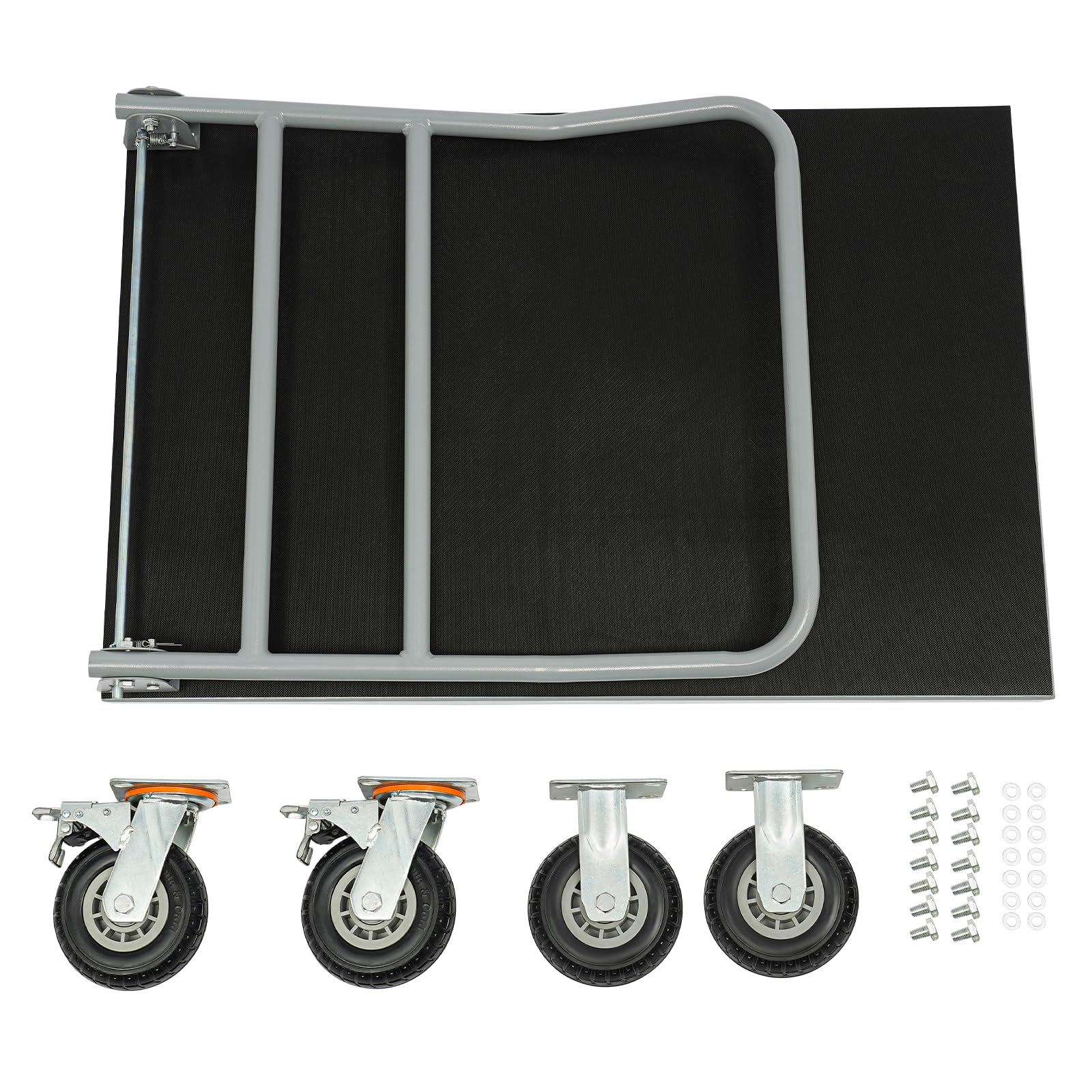 Dolly Cart, Extra Large Platform Truck Cart 36 x 24 Heavy Duty Push Cart Dolly with Wheels, Foldable Flat Cart Hand Trucks for Home Office Warehouse Garage Workshop 2200 LBS Capacity