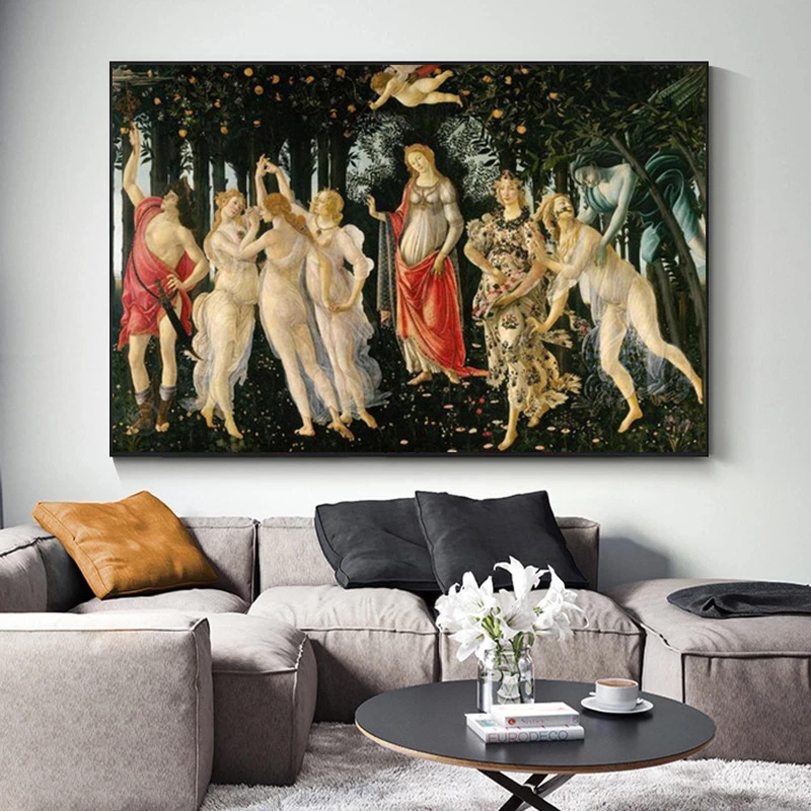 ボッティチェリ　春　キャンバス絵画 ボッティチェリ 春 キャンバス絵画