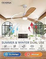 Vista 13 de 42 Inch Low Profile Ceiling Fans with Lights and Remote, Flush Mount Ceiling Fan with Lights, 3 Blades Solid Wood Dimmable Walnut Easy Installation