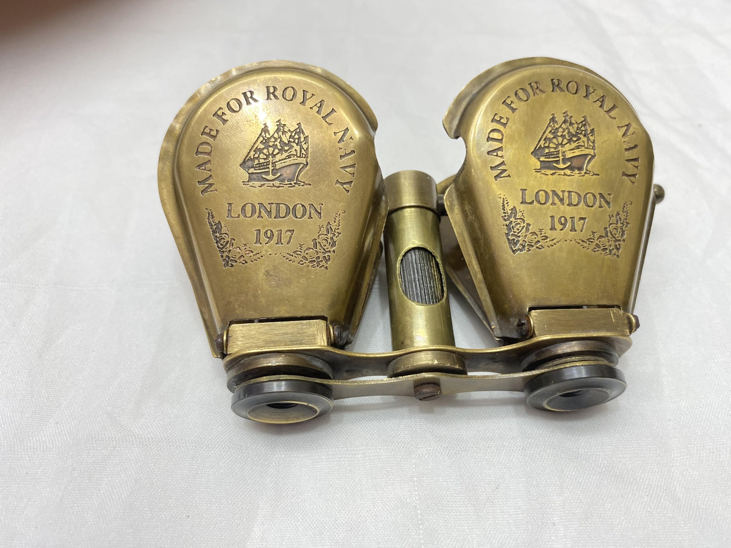 TVK Brass Antique 1917 Vintage Telescope Binoculars | Handcrafted Nautical Travel Binocular for Camping, Hiking & Home Décor | Retro Marine Collectible-image-25