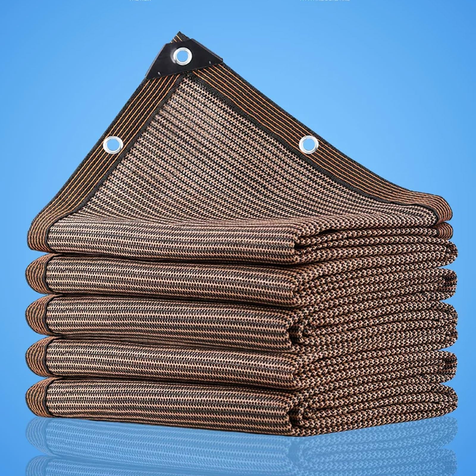Filet d'ombrage avec œillets haute résistance 2x2m toile respirante pour protection solaire
