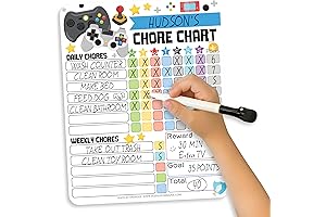 Hadley Designs Video Games Magnetic Chore Calendar for Kids