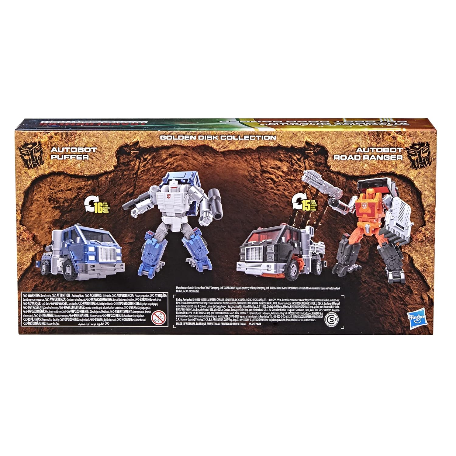 Transformers Generations War for Cybertron Golden Disk Collection Chapter 1, Autobot Road Ranger and Autobot Puffer, Amazon Exclusive, Ages 8 and Up