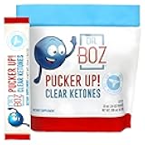 Pucker UP! Clear Ketones, 20 Packets - Pure Liquid BHB - Fast Acting Exogenous Ketones - Increase Energy & Clarity - Max Strength - Quality Tested - Made in USA - Keto Diet - 0.34oz (10ml)
