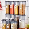 Labeled Mega Size 12 Vacuum Lid Food Storage Container 1700 ml