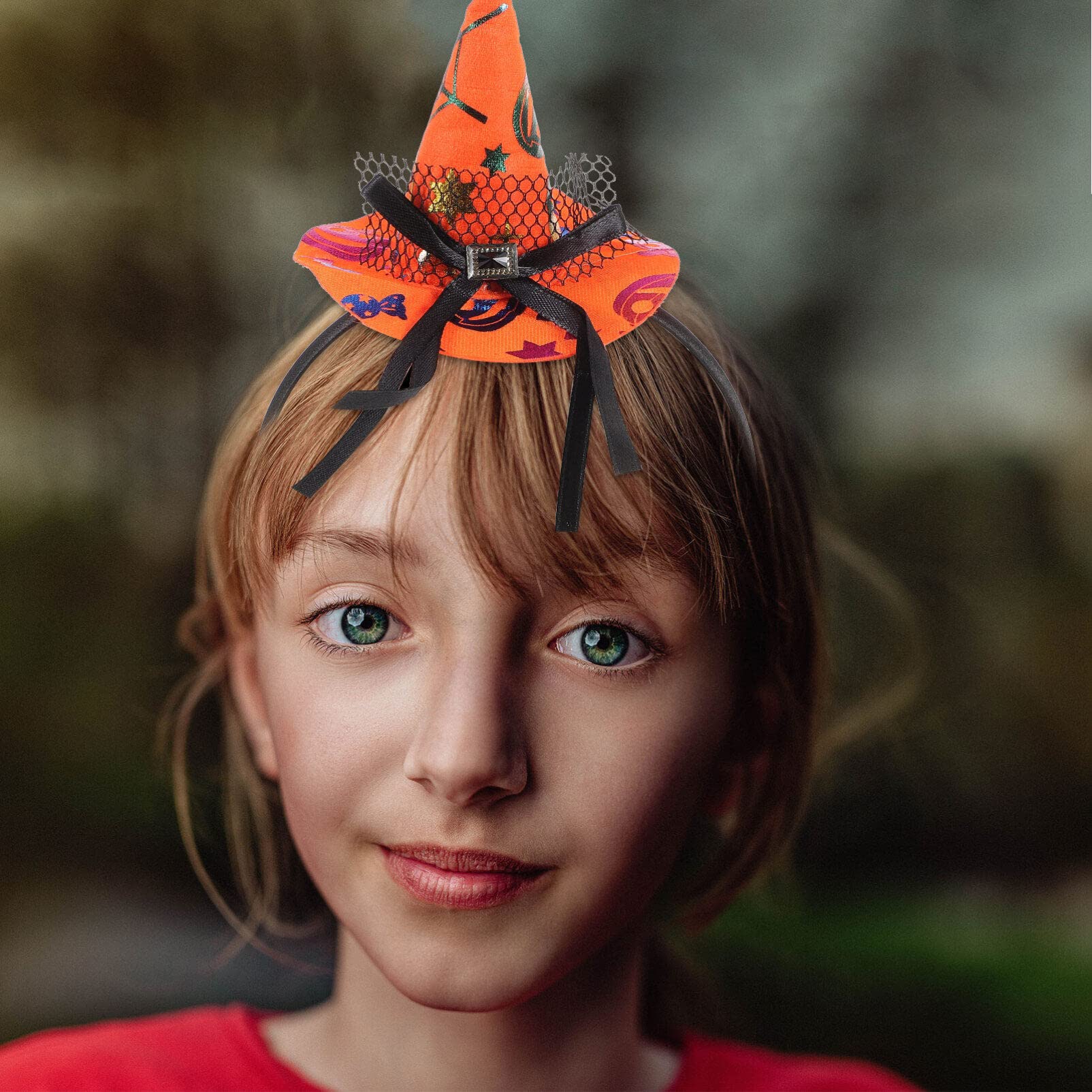 Halloween Stirnband Mit Kürbis – Kinder Haarband Für Kostüm, Orange Stoff, Einstellbar