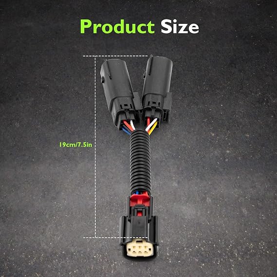 Mofun Rear Lighting Y Harness Fit for Harley Touring 2014-2024 Black