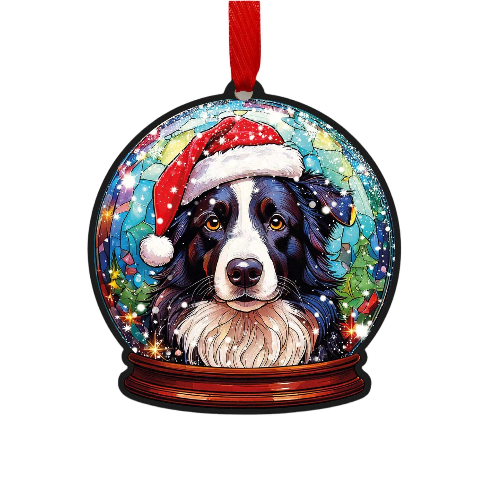Border Collie Snow Globe Decoration
