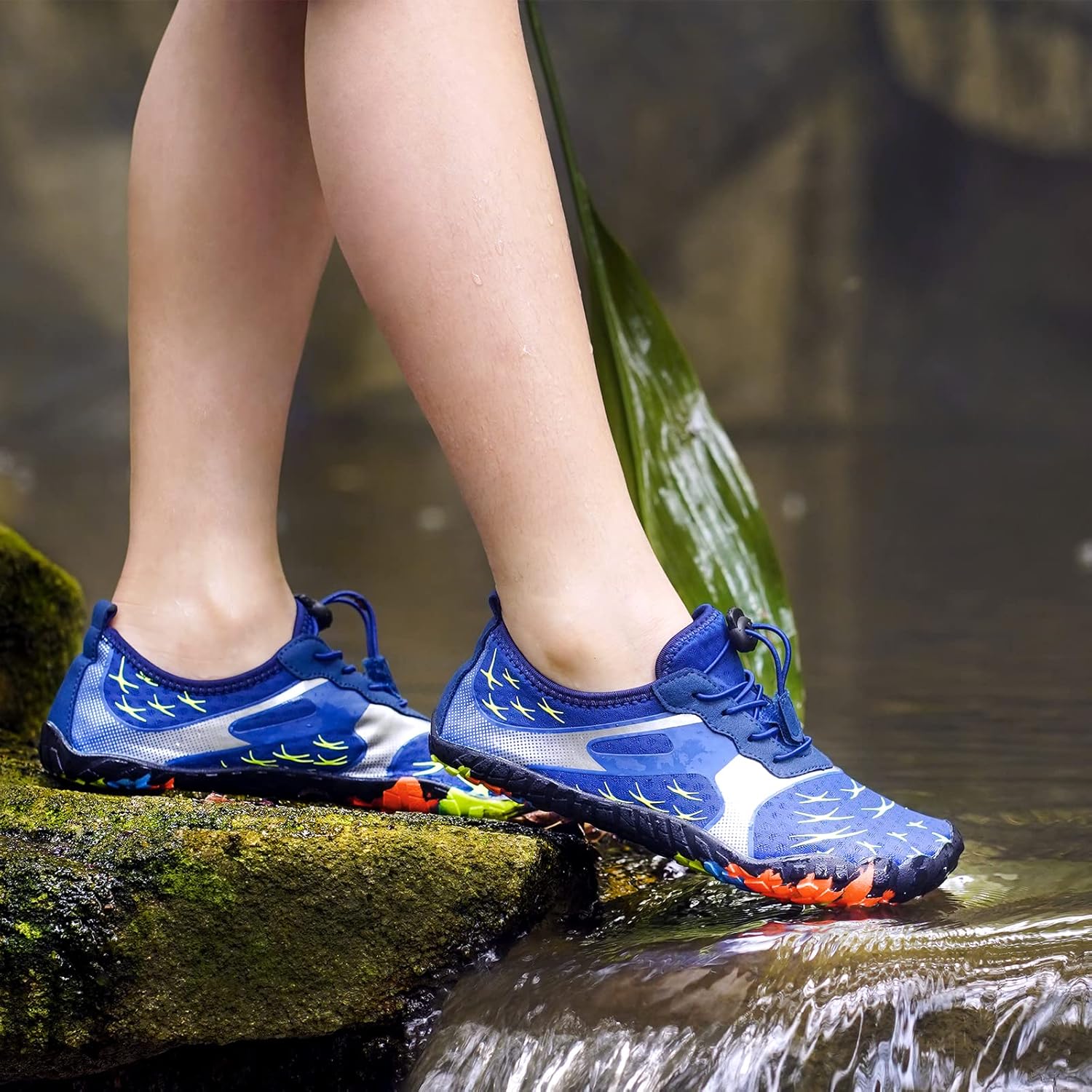 CIOR Kids Boys & Girls Water Shoes Sports Aqua Athletic Sneakers Lightweight Sport Fast Dry Shoes(Toddler/Little Kid/Big Kid) - Image 2