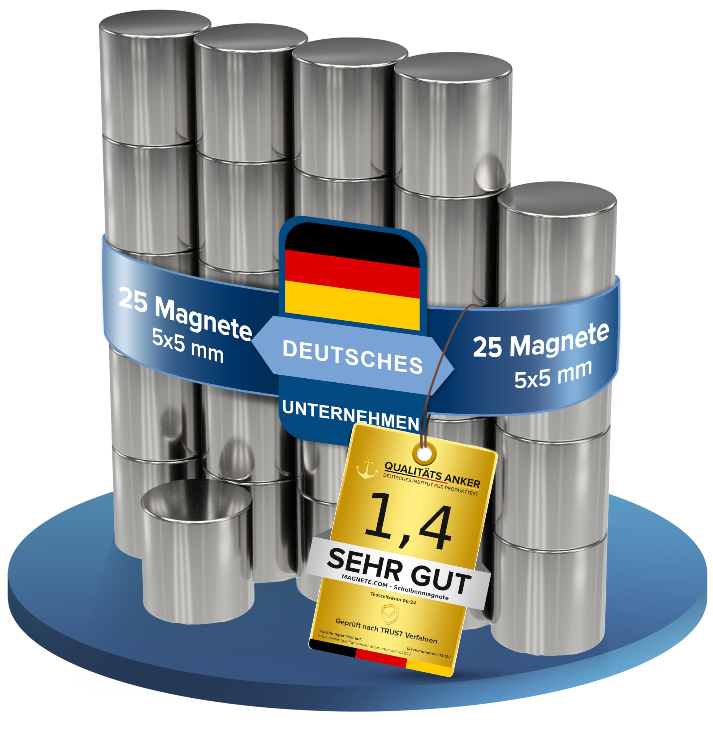 25 X Disques Magnétiques Néodyme | Extra Fort/haute Qualité