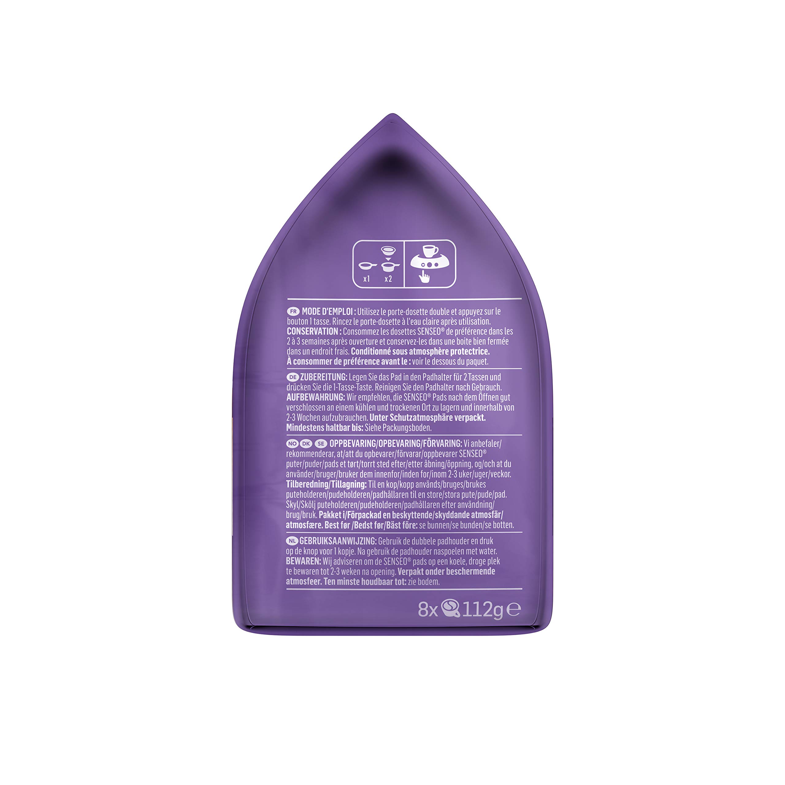 Senseo Milka Chocolat 80 Dosettes (lot de 10 x 8) & Café 32 Dosettes Goût Vanille