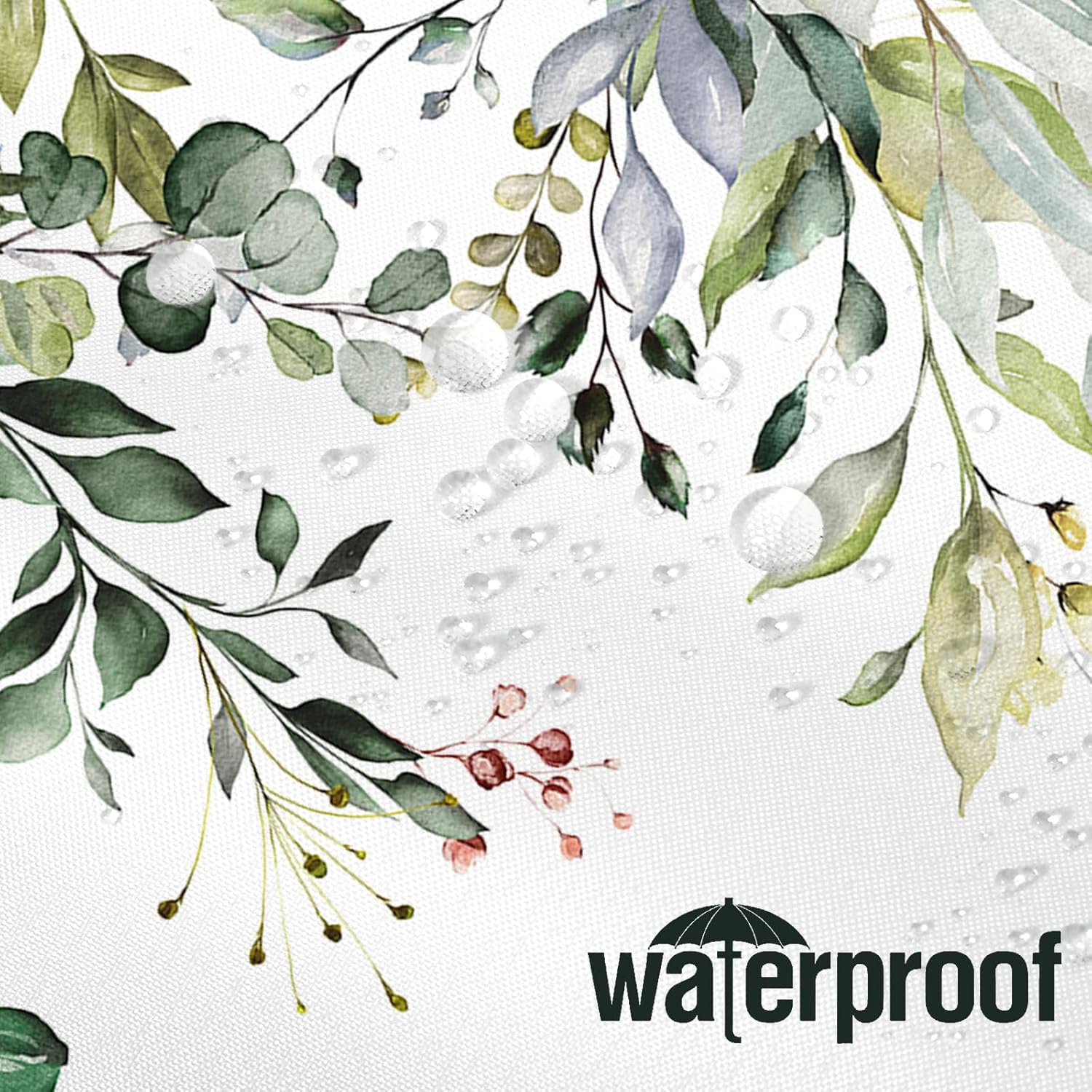 Long Eucalyptus Shower Curtain 72 x 78 Inch, Sage Green Plant Leaves Tall Shower Curtains for Bathroom, Watercolor Botanical Floral Nature Fabric Shower Curtain Set with Hooks