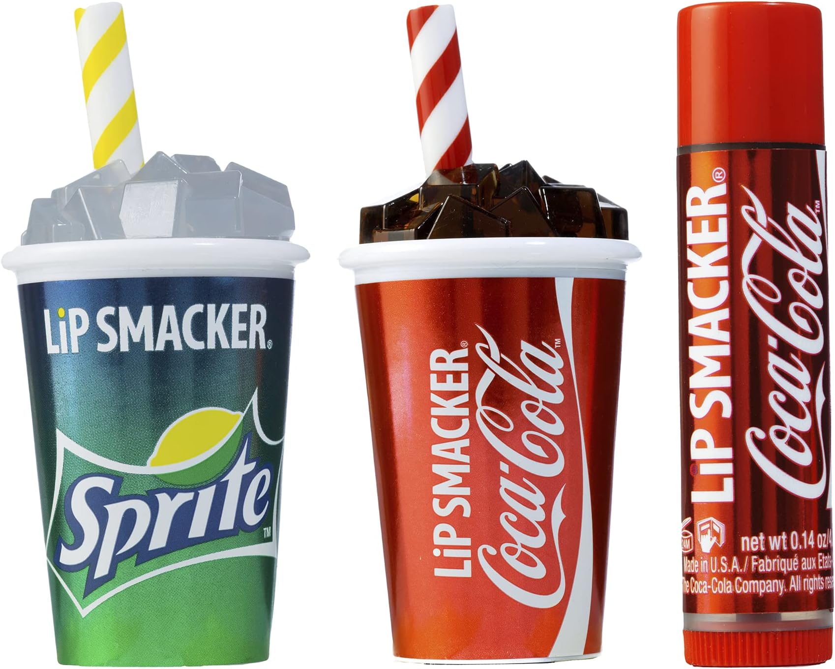 Lip Smacker Coca-Cola 3 Pack Beverage Lip Balm- Coke & Sprite Coca-Cola / Sprite