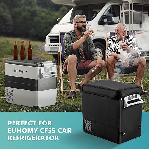 Miniatura 2 de EUHOMY CF55 - Funda protectora aislada para refrigerador de automóvil de 59 cuartos de galón, bolsa de tránsito aislada para refrigerador portátil