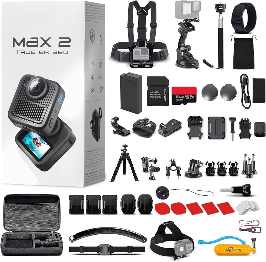 Amazon.com : GoPro MAX 2 8K 360 Action Camera (MAX2) - Swappable