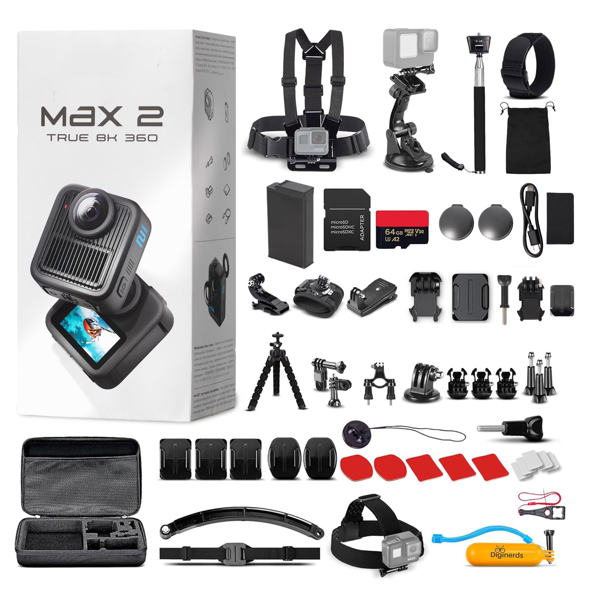 Amazon.com : GoPro MAX 2 8K 360 Action Camera (MAX2) - Swappable