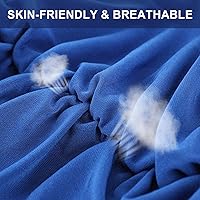 Vista 5 de Geyoga 3 Piezas Gorras Bouffant con Botones Unisex Banda Elástica para la Cabeza Turbante con Botones para Mujeres