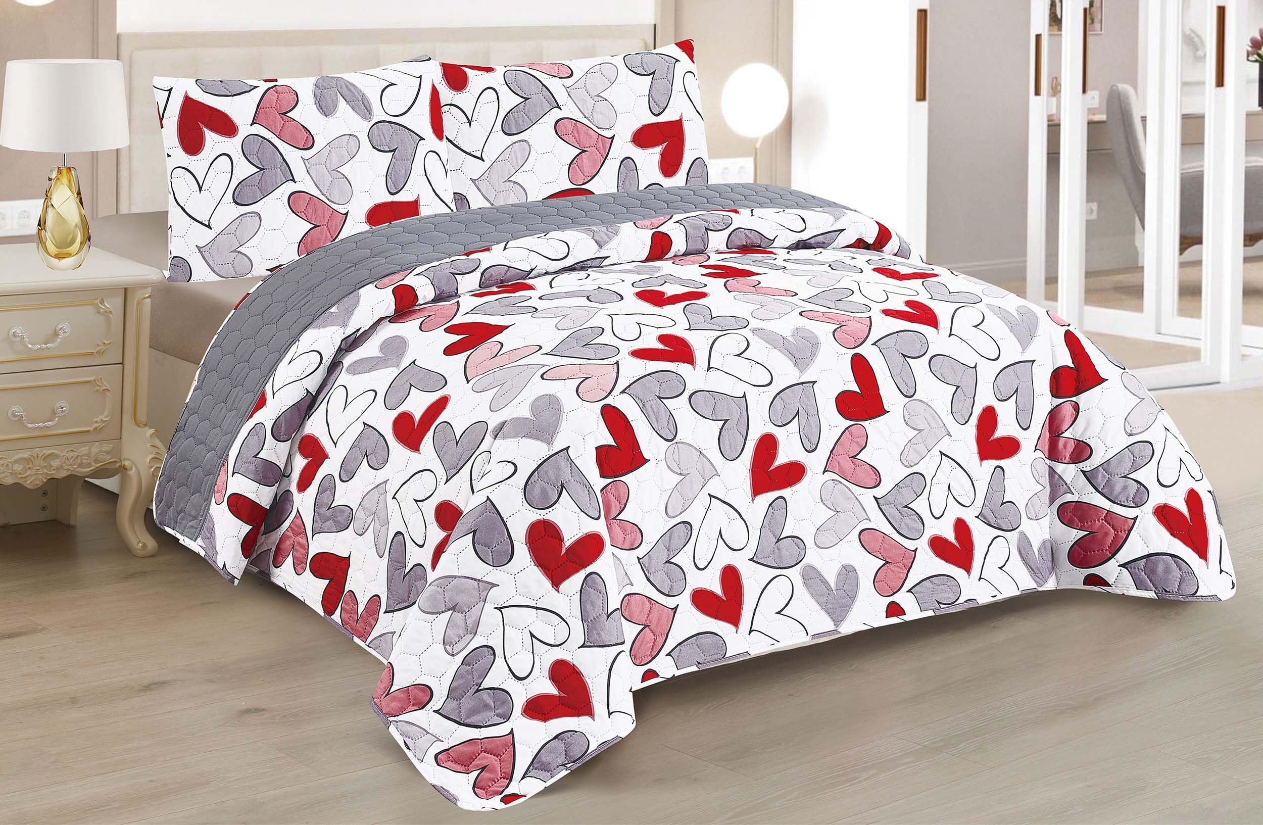 Colcha Boutis para Primavera y Verano Bicolor Reversible Liso de Color Beig + 2 Funda Cojin 50x70 cm - Colcha Ligera Fina Entretiempo (Cama 135, 220x260cm) — view 21