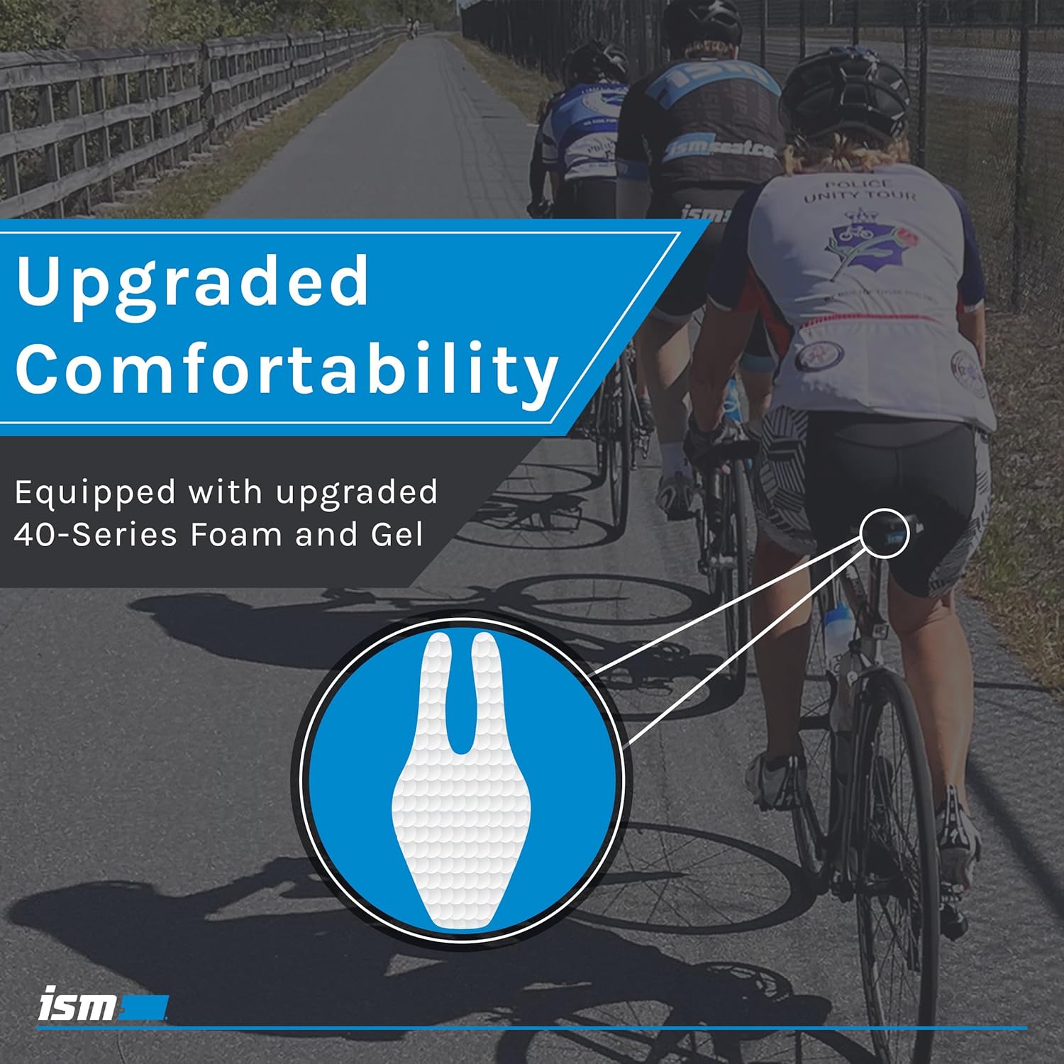 ISM PN Series Padded Road Bike Saddle - Professionally Designed Noseless Bicycle Seat for Road, Time Trial, Triathlon, and Gravel Bikes - Performance Road Bike Seat for Reduced Numbness
