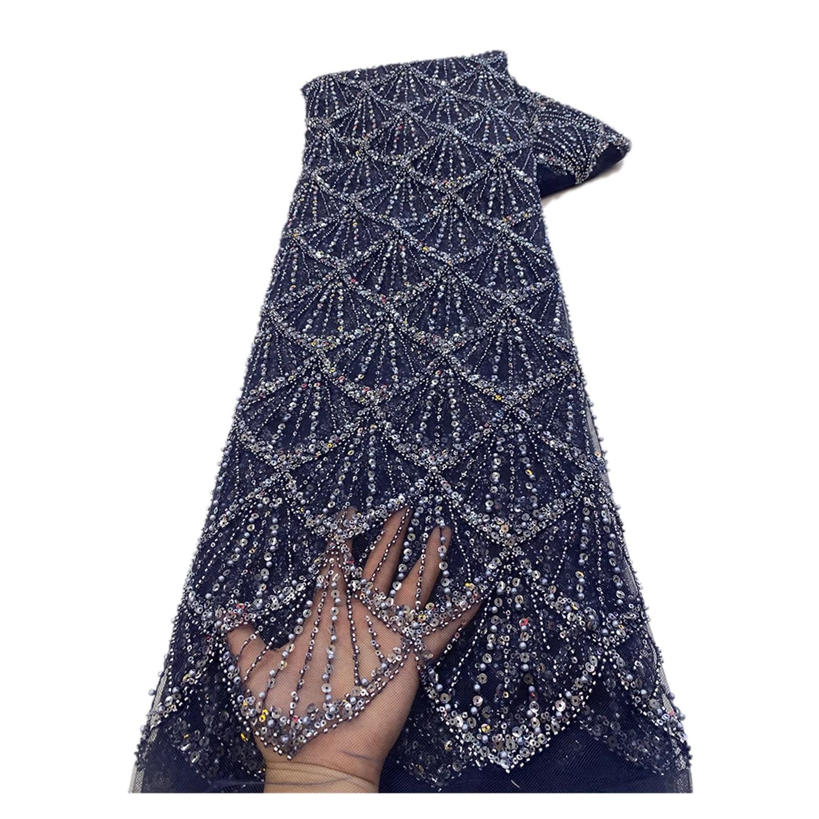 Tissu en dentelle à paillettes pour donner vie à la robe de mariée de vos rêves