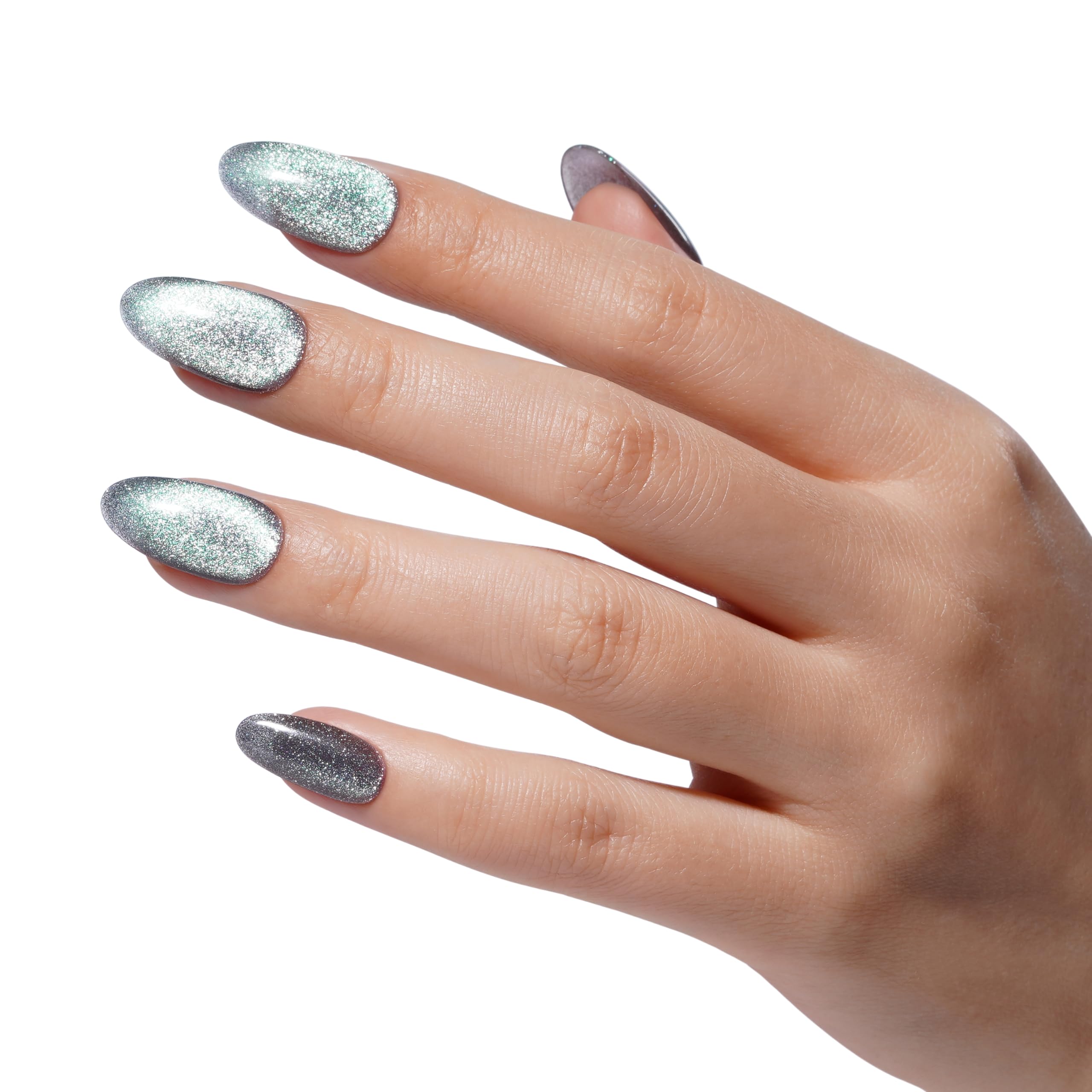 Bluesky Lakier żelowy do paznokci Cat Eye LSD05, srebrny lakier żelowy do 21-dniowego manicure, profesjonalny, salon i do użytku domowego, wymaga utwardzenia pod lampą UV/LED