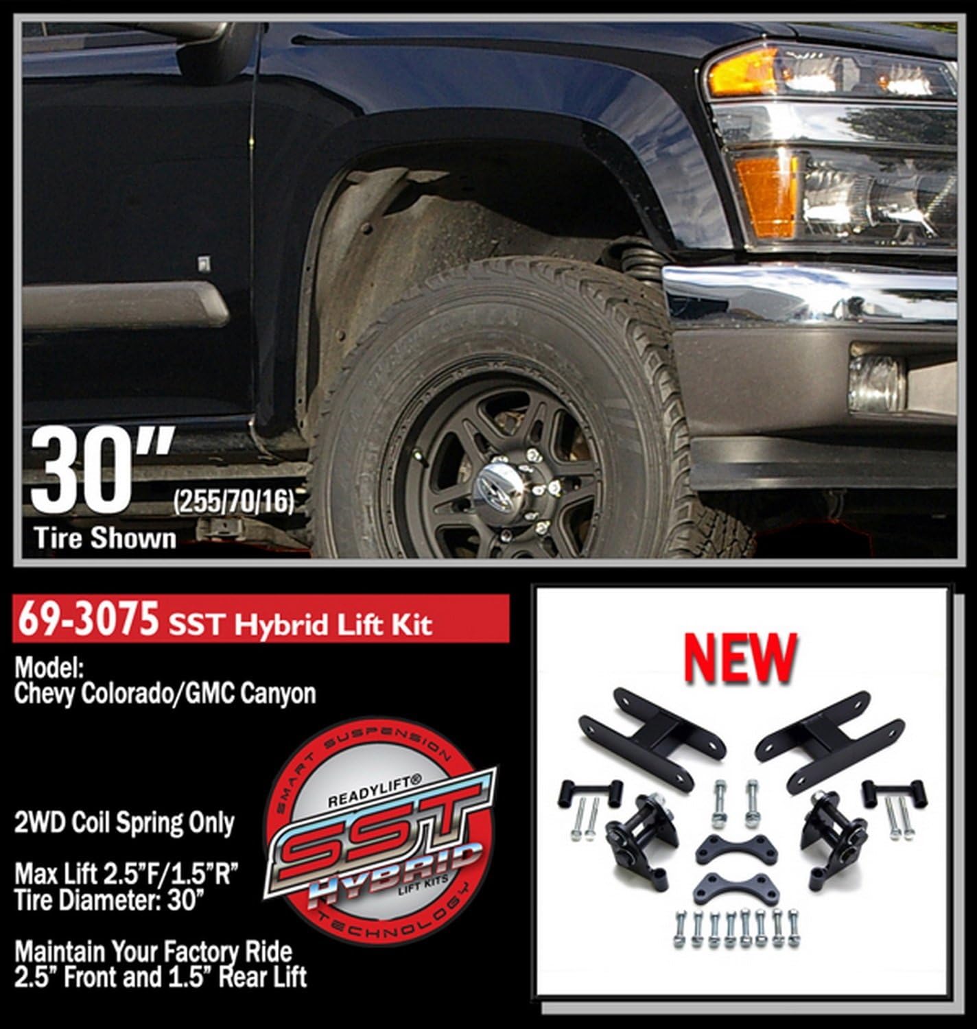 Suреr Chеар 🛒 ReadyLift 69-3075 2.5 Front and 1.5 Rear SST Hybrid Lift Kit - GM Colorado / Canyon 2WD 2004-2012 Prоmо 40% оƒƒ ReadyLift 69-3075 2.5 Front and 1.5 Rear SST Hybrid Lift Kit - GM Colorado / Canyon 2WD 2004-2012