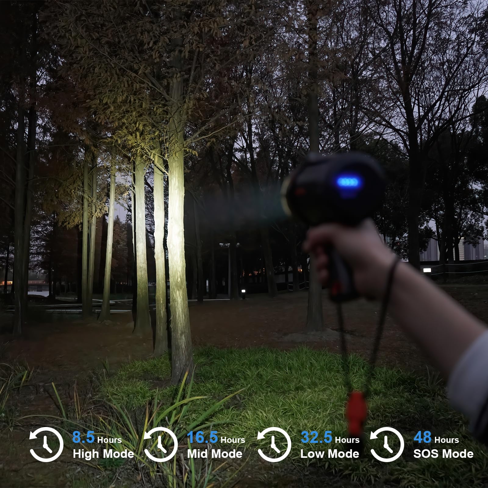 GOODSMANN 1000 Lumen Boat Spotlight, Waterproof Rechargeable