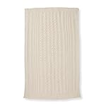 Burt\'s Bees Baby Infant Blanket, Cable Knit, Made with 100% Soft Breathable Organic Cotton, Nursing Blankets, Machine Wash Baby Newborn Essentials, Size 30 x 40 Inch