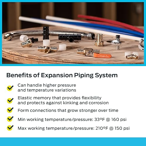 Miniatura 4 de SharkBite Tapón de expansión de polietileno de 34 pulgadas para tubería PEX-A, paquete de 5, accesorios de plomería de plástico, enchufe final para