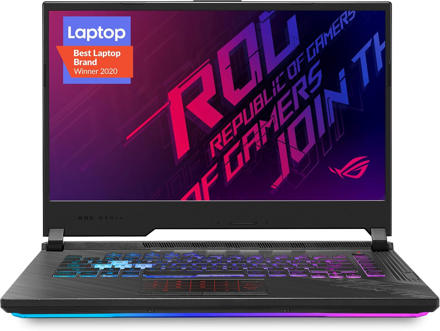 ROG Strix G15 (2020) Gaming Laptop, 15.6” 144Hz FHD IPS Type Display, NVIDIA GeForce RTX 2060, Intel Core i7-10750H, 16GB DDR4, 512GB PCIe NVMe SSD, RGB Keyboard, Windows 10 Home, G512LV-ES74