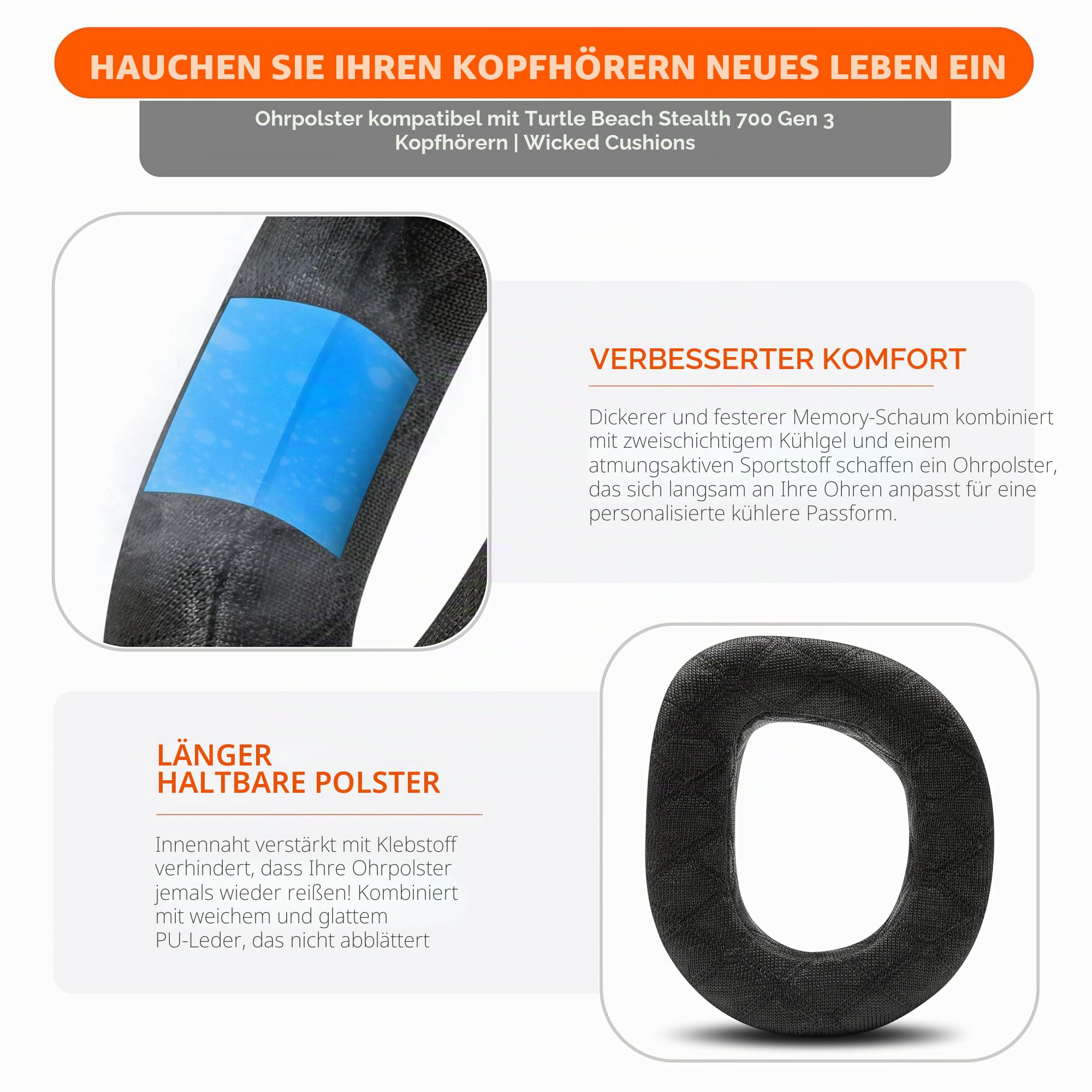 WC Freeze V2 – Ohrpolster für Turtle Beach Stealth 700 Gen 3