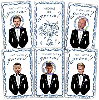 Who Has The Groom Scratch Off Games, Funny Bridal Shower Scratch Off Game Cards, Vintage Style for Bachelorette Wedding Engagement Party Supplies, Fits for 40 Guest-Minimalist